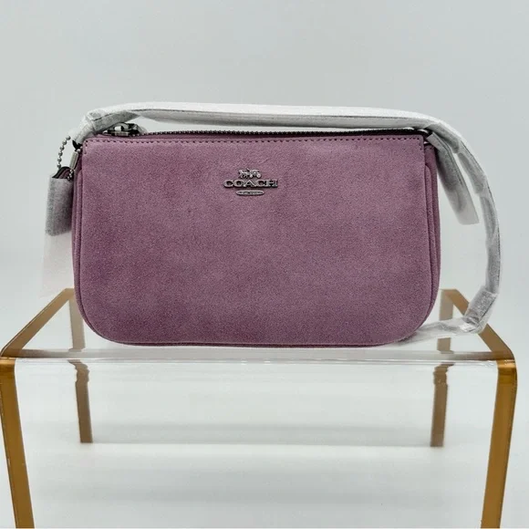 Coach Suede Nolita 19 Silver Light Violet - Picture 1 of 12
